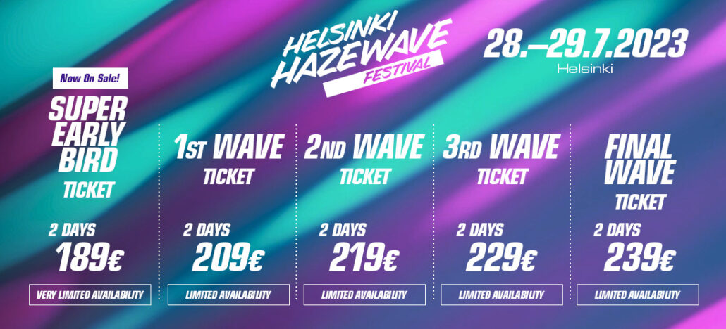 Helsinki Haze Wave Festival Ticket Pricing